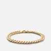 6.5mm Cuban Chain Bracelet, Gold Vermeil 2 6.5mm Cuban Chain Bracelet, Gold Vermeil -Online Fashion Accessories 101 0408 color polishedgold 01