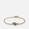 Cactus Onyx Chain Bracelet, Gold Vermeil -Online Fashion Accessories 101 0412 color green 01