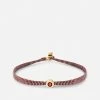 Opus Garnet Metric 2.5mm Rope Bracelet, Gold Vermeil/Red -Online Fashion Accessories 101 0421 color red 01