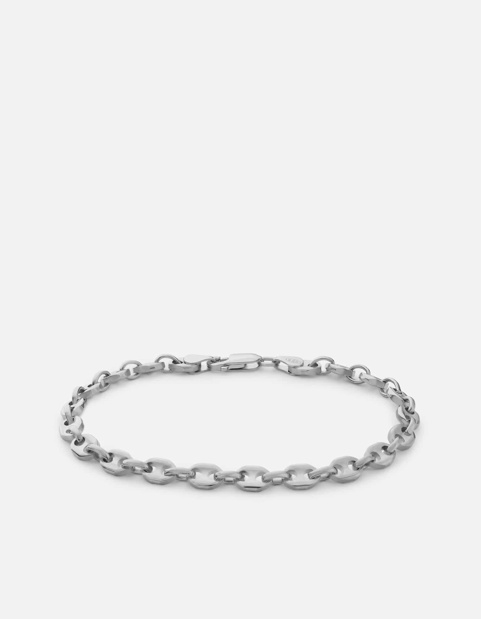 Pyper Link Puff Bracelet, Sterling Silver 2 Pyper Link Puff Bracelet, Sterling Silver