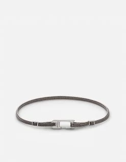 Annex Pull Bracelet, Sterling Silver 8 Annex Pull Bracelet, Sterling Silver -Online Fashion Accessories 101 0444 color sandblack 01