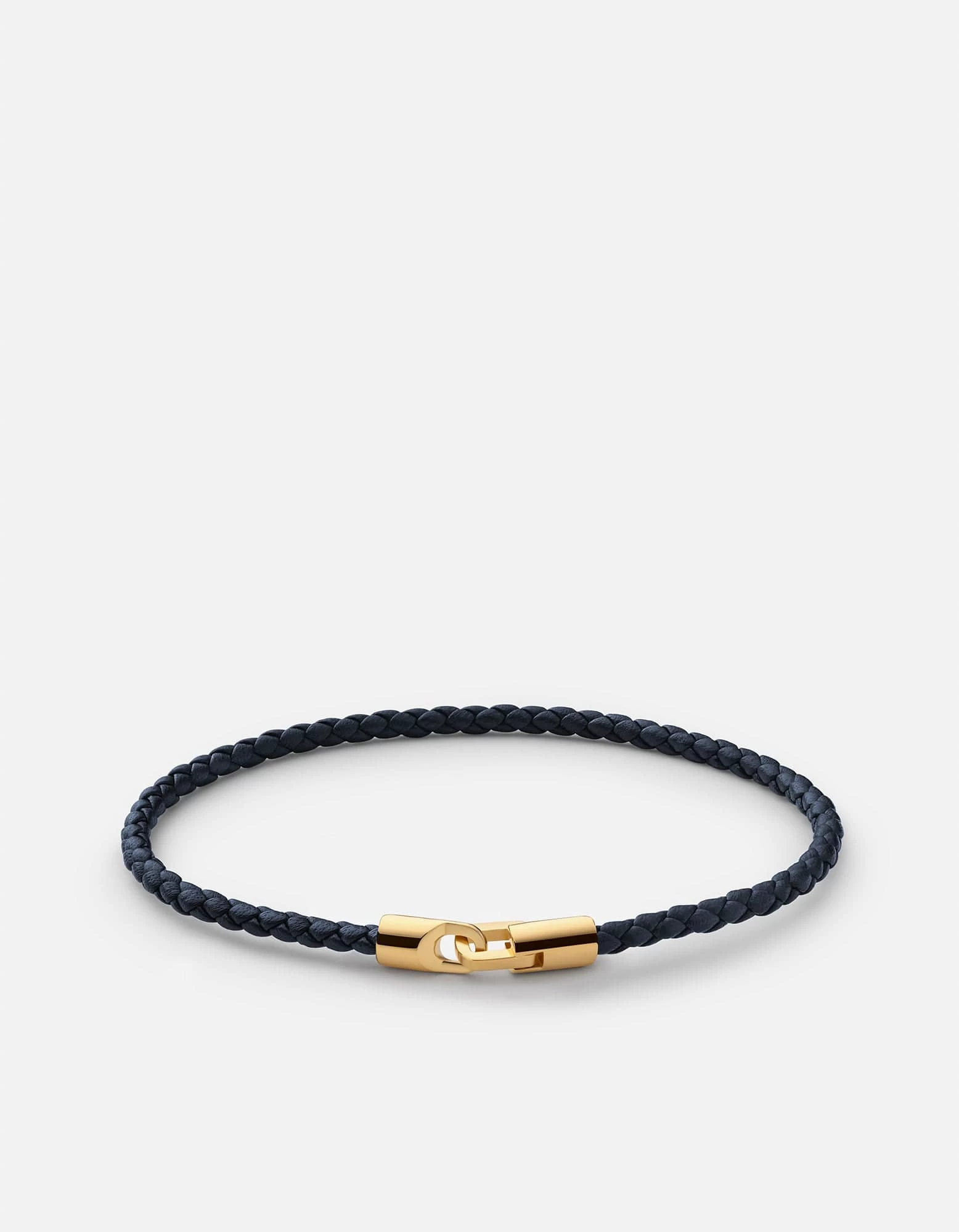 Cruz Leather Bracelet, Gold Vermeil 5 Cruz Leather Bracelet, Gold Vermeil - Image 3