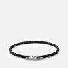 Cruz Rope Bracelet, Sterling Silver 2 Cruz Rope Bracelet, Sterling Silver -Online Fashion Accessories 101 0448 color blacksteel 01
