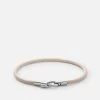 Snap Rope Bracelet, Sterling Silver -Online Fashion Accessories 101 0481 color tan 01