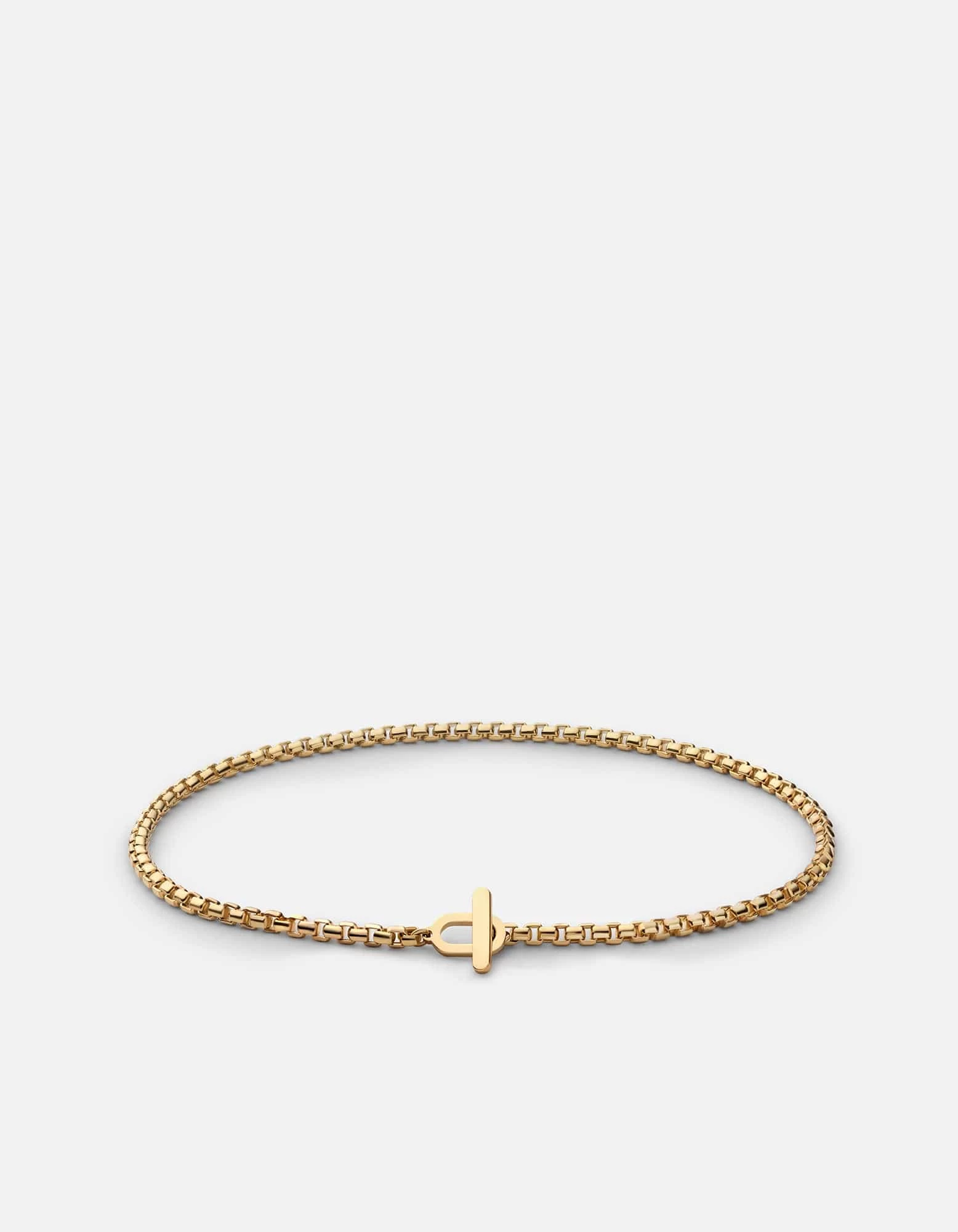 Venetian Bar Chain Bracelet, 14k Gold 3 Venetian Bar Chain Bracelet, 14k Gold
