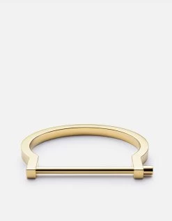 Modern Screw Cuff, Gold