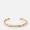 Thread Cuff, 14k Gold