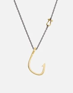 Hooked Necklace, Gold