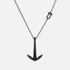Anchor Necklace, Noir -Online Fashion Accessories 103 0008 color oxidizedsilver 01
