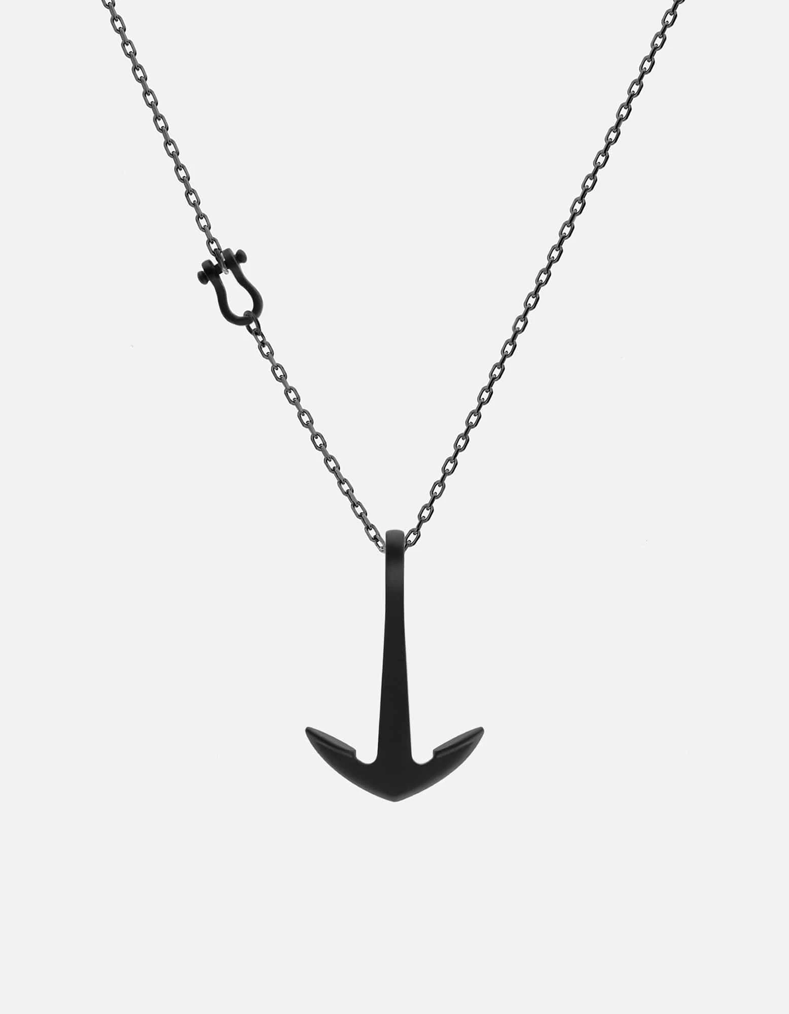 Anchor Necklace, Noir 4 Anchor Necklace, Noir - Image 2