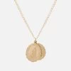 Saints Necklace, 14k Matte Gold -Online Fashion Accessories 103 0152 color mattegold 01