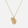 Mini Saints Necklace, 14k Matte Gold -Online Fashion Accessories 103 0183 color mattegold 01