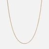 2mm Cuban Chain Necklace, Gold