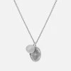 Mini Dove Necklace, Sterling Silver/Gray