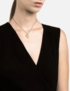Mini Dove Necklace, Gold Vermeil -Online Fashion Accessories 103 0232 color polishedgold 04