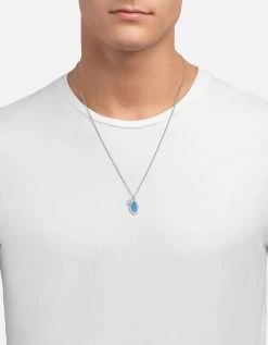 Prophet Necklace, Sterling Silver/Blue -Online Fashion Accessories 103 0245 color blue 03