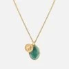 Mini Dove Necklace, 14k Gold/Teal 2 Mini Dove Necklace, 14k Gold/Teal -Online Fashion Accessories 103 0276 finish 14kgoldteal 01 ad982d2a 7799 4f61 a8bf b13973eeea19