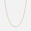 2mm Cuban Chain Necklace, 14k Gold