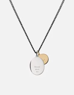 Wolf Pendant Necklace, Sterling Silver/Gold 9 Wolf Pendant Necklace, Sterling Silver/Gold -Online Fashion Accessories 103 0284 color oxidized 04 3be1a82a 2b85 47cd a45b bae77c3d2aec