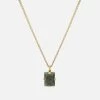 Lennox Jasper Necklace, Gold 2 Lennox Jasper Necklace, Gold -Online Fashion Accessories 103 0362 color goldvermeiljaspergreen 01