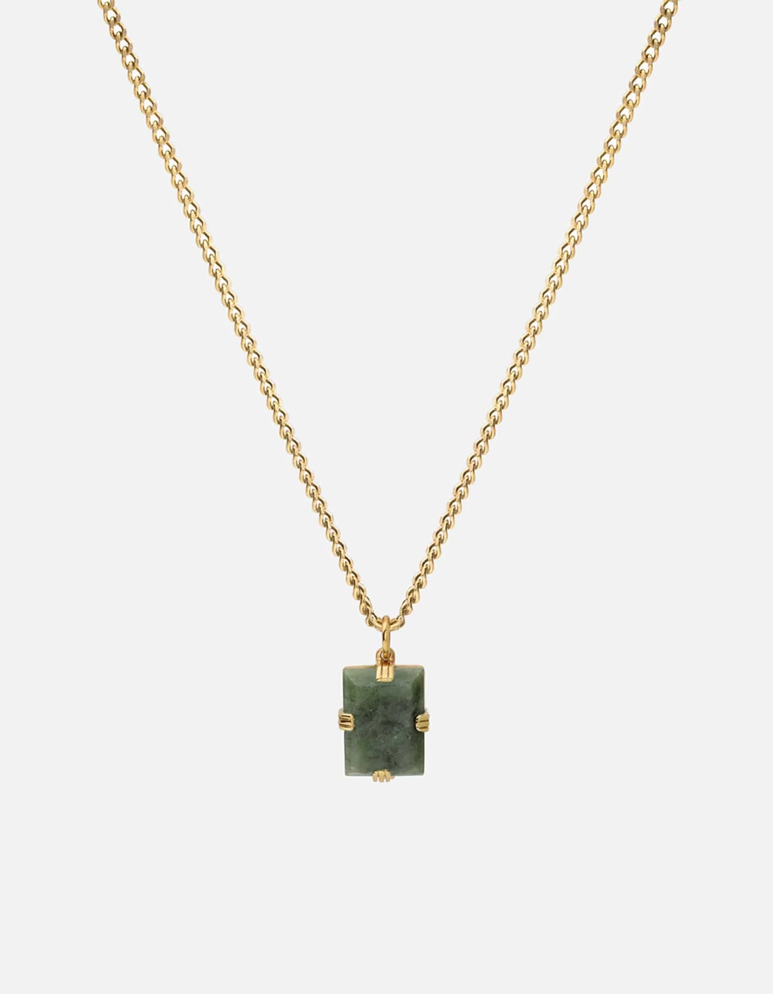 Lennox Jasper Green Necklace, Gold 3 Lennox Jasper Green Necklace, Gold