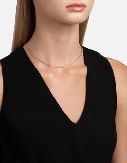 Century Square Choker, 14k Gold Pavé 7 Century Square Choker, 14k Gold Pavé -Online Fashion Accessories 103 0371 color polishedyellowgoldpave 02
