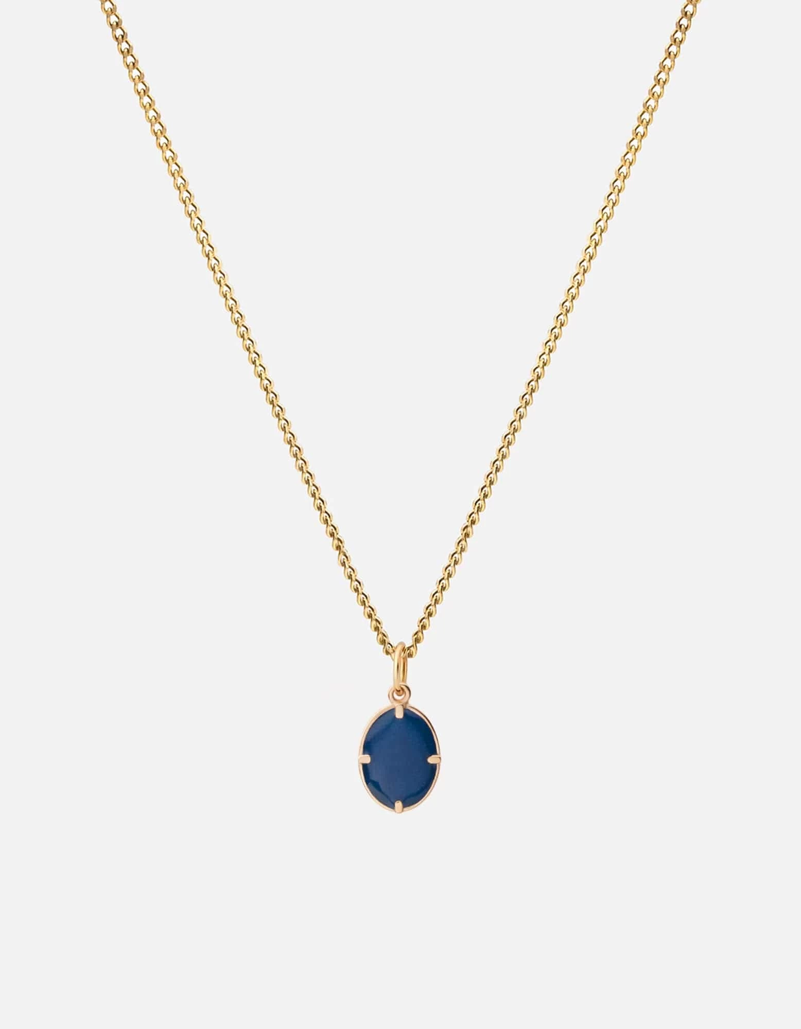 Portal Necklace, Gold/Blue 3 Portal Necklace, Gold/Blue