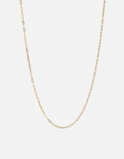 2.5mm Volt Link Cable Chain Necklace, Gold