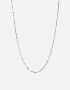2.5mm Volt Link Cable Chain Necklace, Sterling Silver