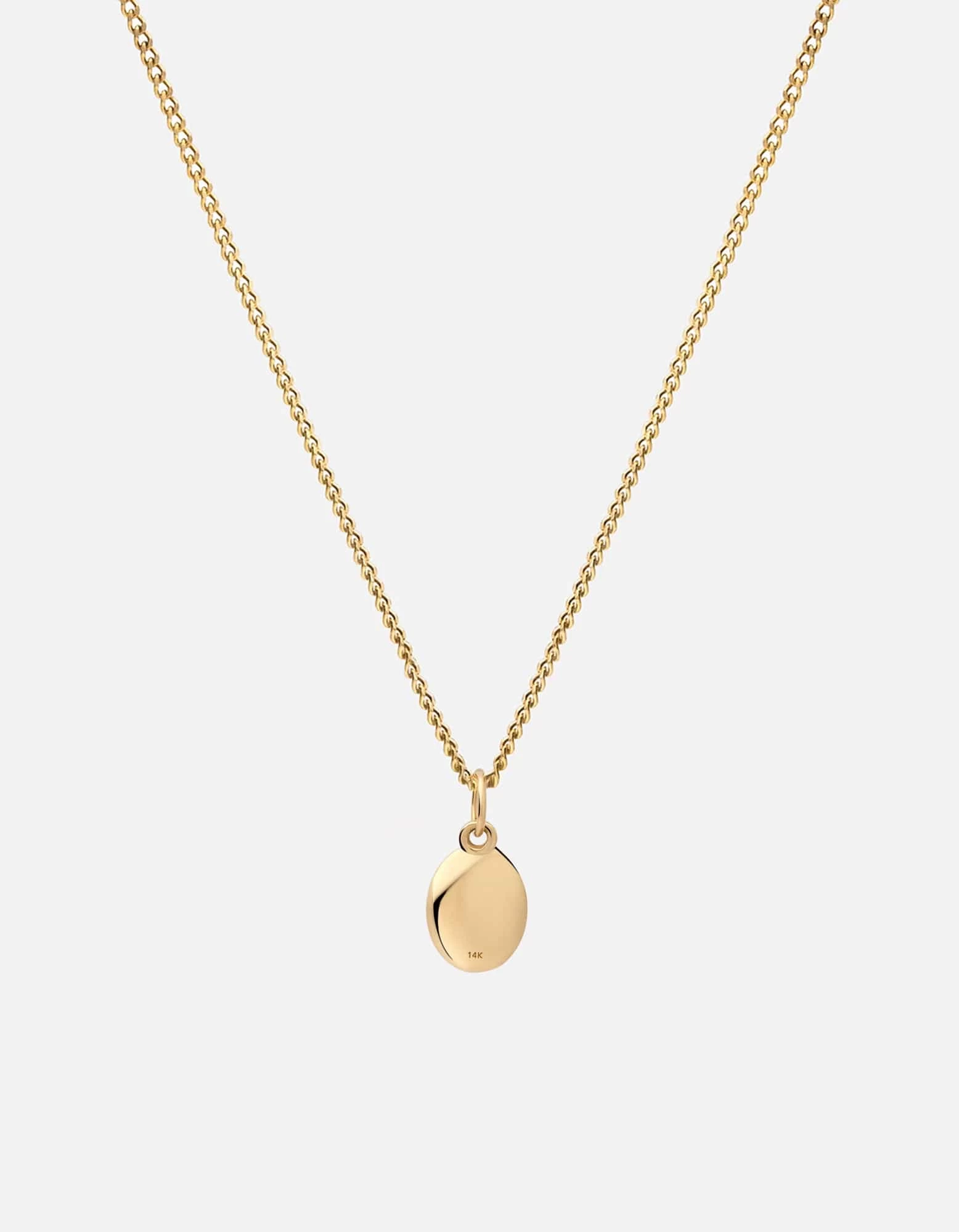 Portal Pendant Necklace, 14k Gold/Black 4 Portal Pendant Necklace, 14k Gold/Black - Image 2