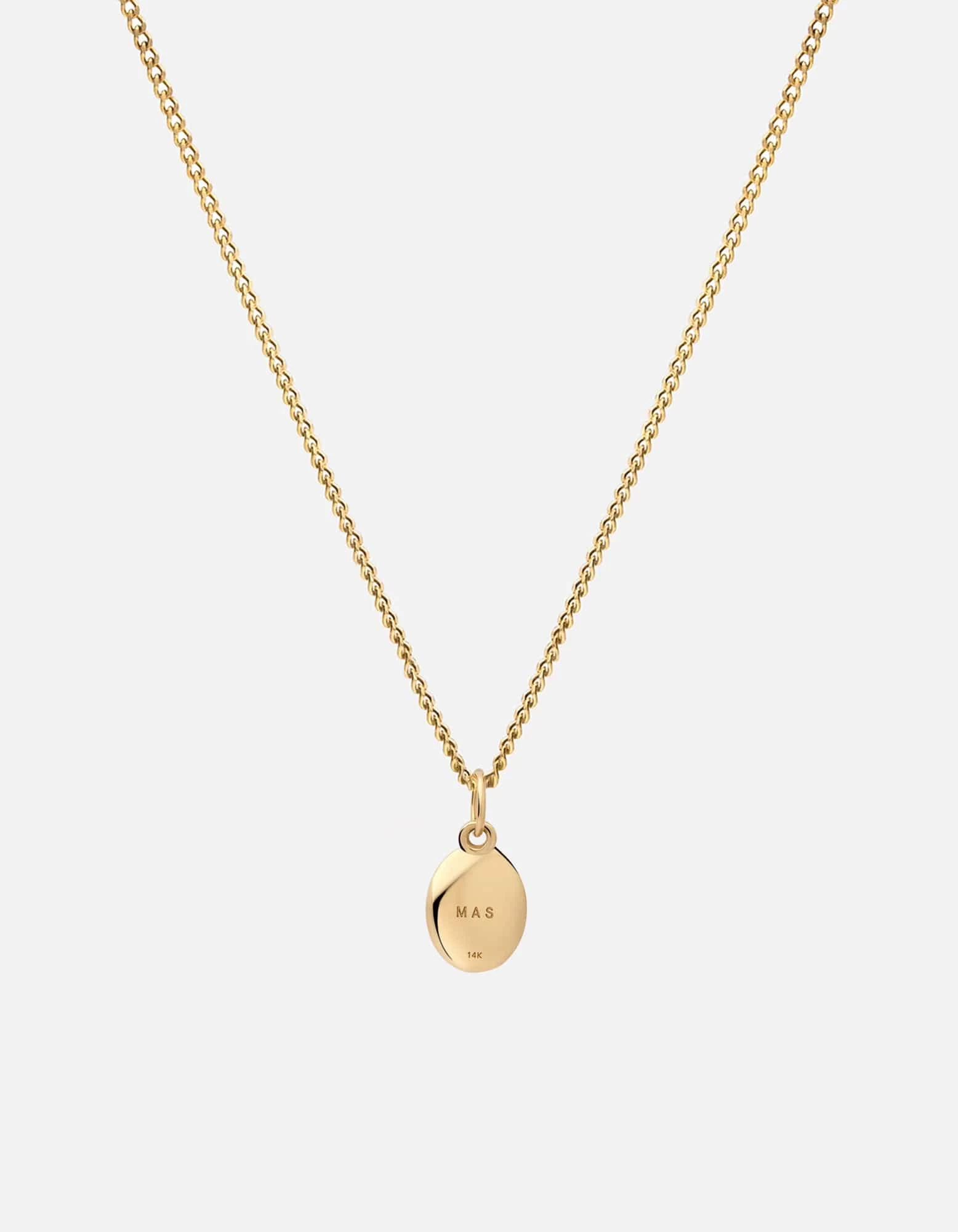 Portal Pendant Necklace, 14k Gold/Black 6 Portal Pendant Necklace, 14k Gold/Black - Image 4