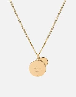 Saint Christopher Surf Necklace, Gold Vermeil/Black -Online Fashion Accessories 103 0389 color black 04