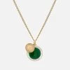 Saint Christopher Surf Necklace, Gold/Emerald Green/White 1 Saint Christopher Surf Necklace, Gold/Emerald Green/White -Online Fashion Accessories 103 0389 color goldvermeilemeraldgreenwhite 01 2c989850 753d 49a4 8b24 532f3f64aa09