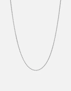 1.8mm Rope Chain Necklace, Sterling Silver