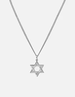 Star Of David I Necklace, Sterling Silver