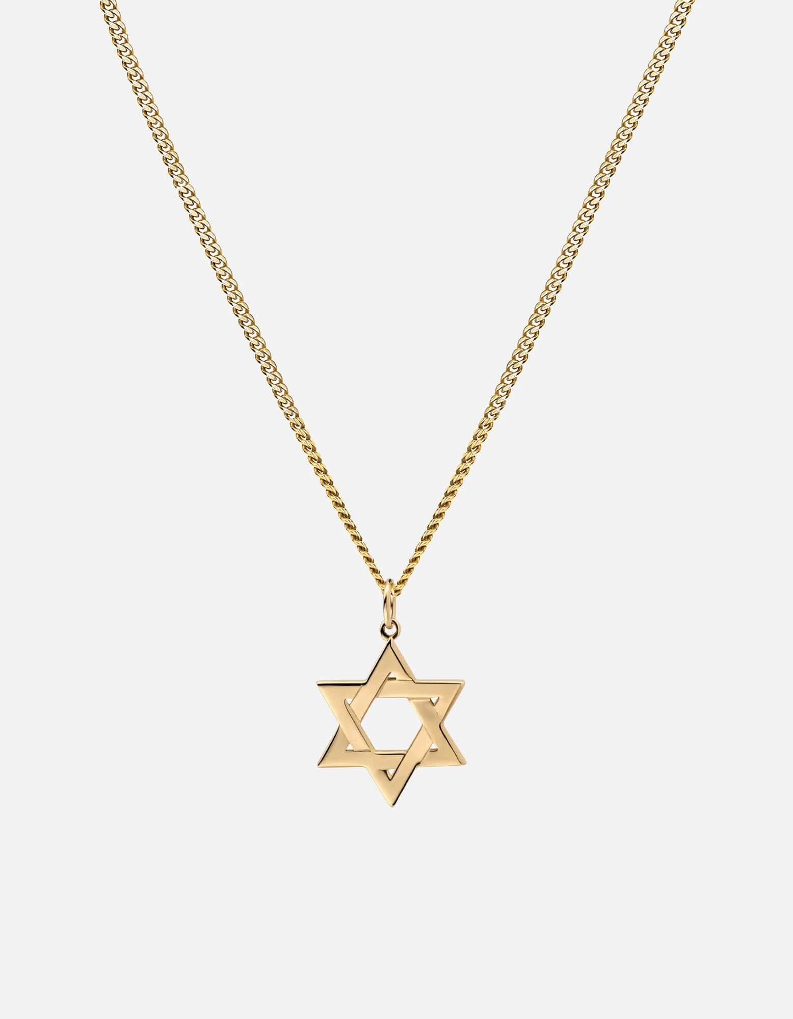 Star Of David I Necklace, Gold Vermeil 3 Star Of David I Necklace, Gold Vermeil