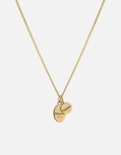 Croix + Mini St Christopher Necklace, Gold Vermeil -Online Fashion Accessories 103 0409 color polishedgold 04