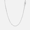 Volt Link Paper Clip Necklace, Sterling Silver