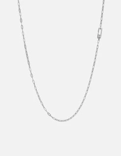 Volt Link Annex Clasp Necklace, Sterling Silver