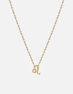 Astro Pendant Necklace, 14k Gold -Online Fashion Accessories 103 0448 color leopolishedgold 01