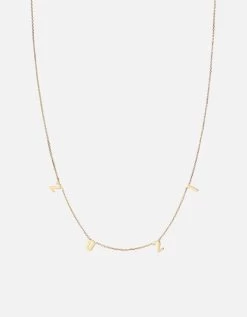 Numerus Necklace, 14k Gold