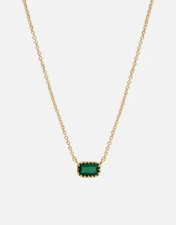 Inari Chalcedony Necklace, 14k Gold