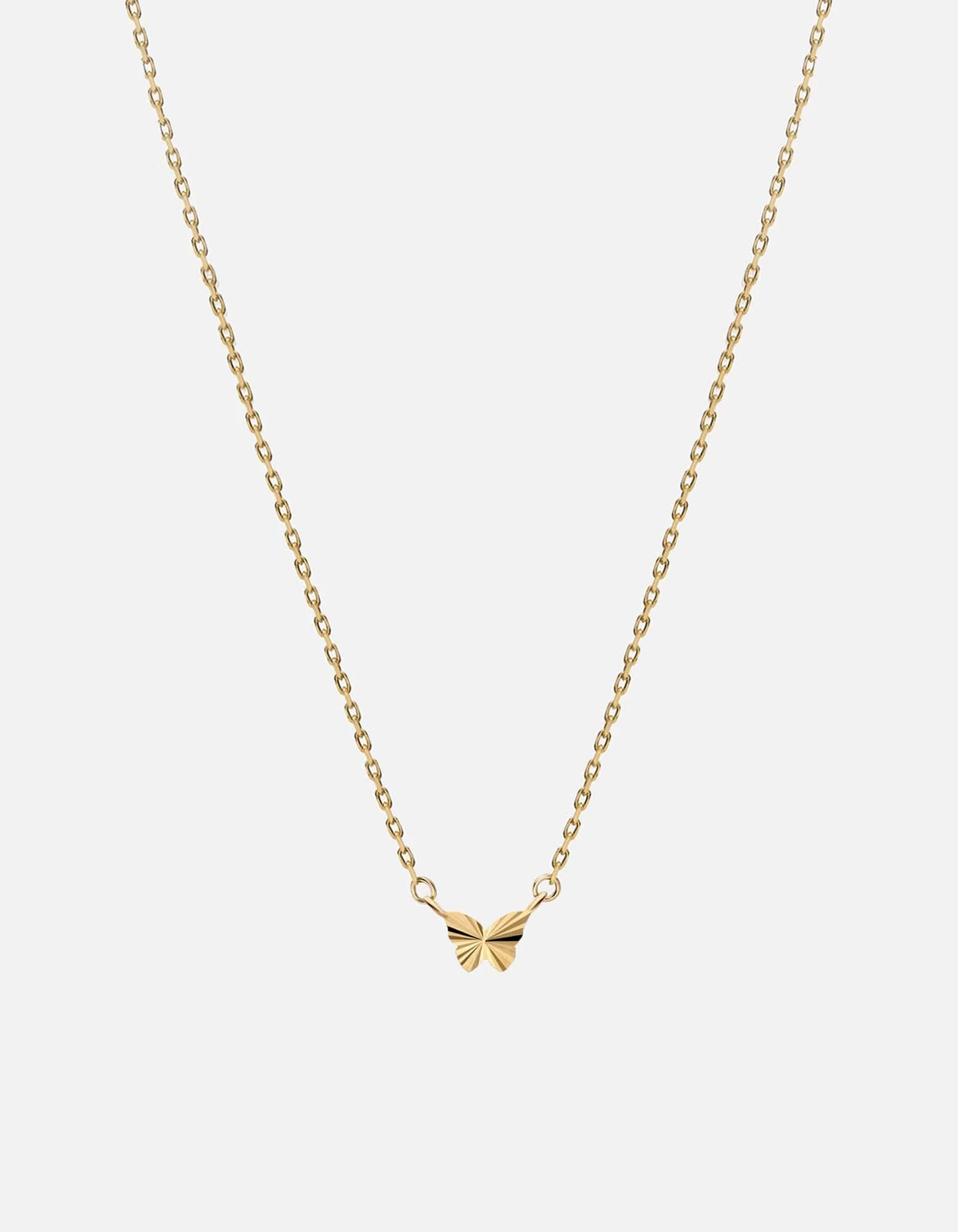Asa Butterfly Necklace, 14k Gold 3 Asa Butterfly Necklace, 14k Gold