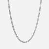 4mm Cuban Chain Necklace, Sterling Silver
