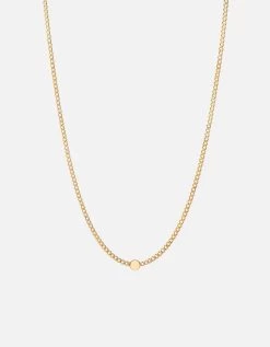 Eye Of Time Type Chain Necklace, Gold Vermeil/Blue -Online Fashion Accessories 103 0503 color noletterblue 02