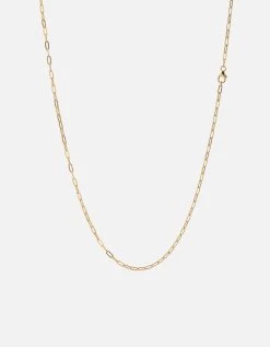 2.5mm Volt Link Cable Chain Necklace, Gold -Online Fashion Accessories 103 0506 color polished14kgold 02 7cf0ad16 e7da 4a07 827f 6400162f5ace