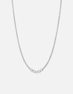 Type Chain Necklace, Sterling Silver -Online Fashion Accessories 103 0523 color 5letterspolishedsilver 01