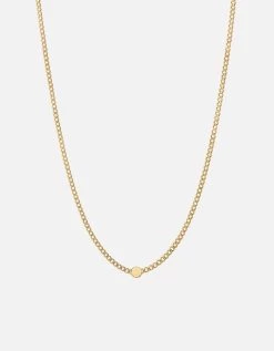 Type Chain Necklace, Gold Vermeil