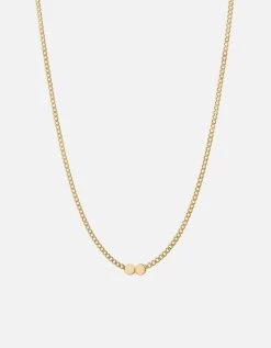 Type Chain Necklace, Gold Vermeil 26 Type Chain Necklace, Gold Vermeil -Online Fashion Accessories 103 0524 color 2letterpolishedgold 01