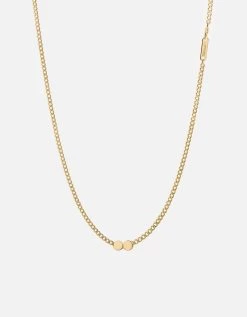 Type Chain Necklace, Gold Vermeil 27 Type Chain Necklace, Gold Vermeil -Online Fashion Accessories 103 0524 color 2letterpolishedgold 02
